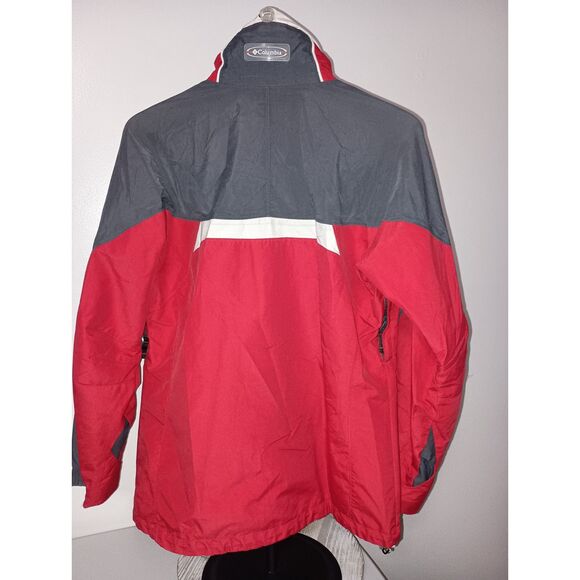COLUMBIA: Red/Grey Winter Jacket Omni-Shield Waterproof, Woman Size S - Picture 2 of 7